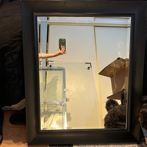 Black framed mirror! Great condition
